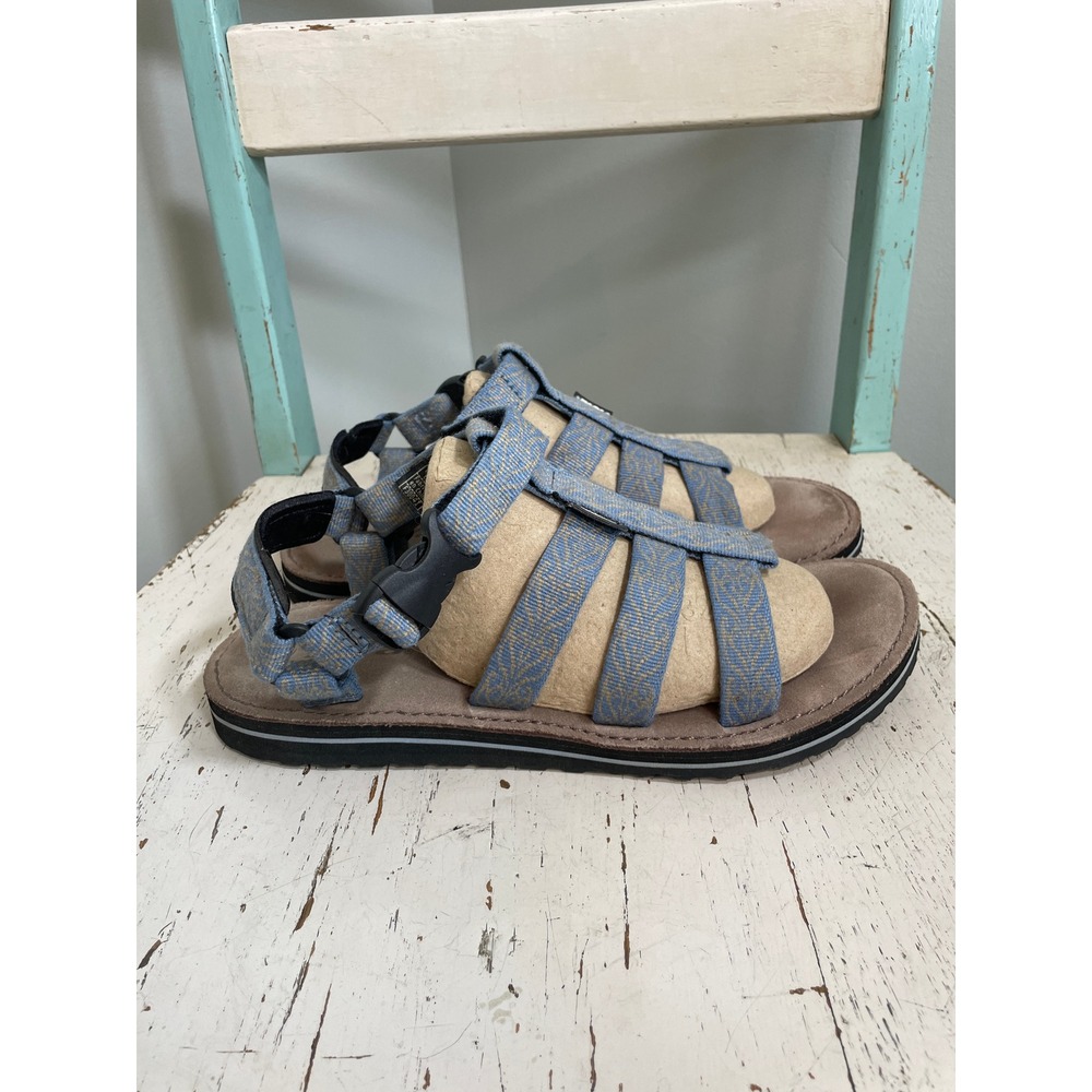 Teva Sport Sandals Blue Patterned Strappy 6198 Hiking Womens 9 Outdoor
